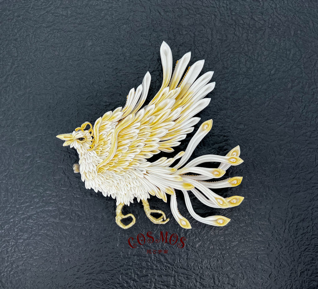 鳳凰 Phoenix 2WAYクリップ M137 – つまみ細工 COSMOS